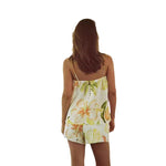 Vacation Spaghetti Straps Top And Shorts Two-piece Set