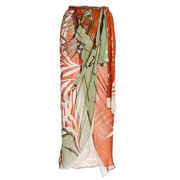 Push Up Bikini High Waist Split Swimsuit Chiffon Dress