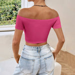 New Off-the-shoulder Short Top For Women