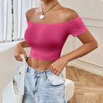 New Off-the-shoulder Short Top For Women