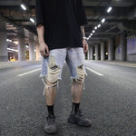 Hurricane loose denim shorts