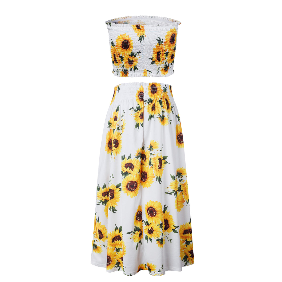 Off-the-shoulder printed lemon wrap chest