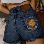 Leisure Commute Style Shorts Denim Women