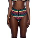 Ladies split high waist bikini swimsuit