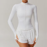 Zipper Tight Running Top Breathable