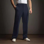 Casual Versatile Business Straight Men's Fashion Waffle Suit Pants