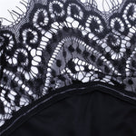 Slim lace off-the-shoulder fishtail wrap dress