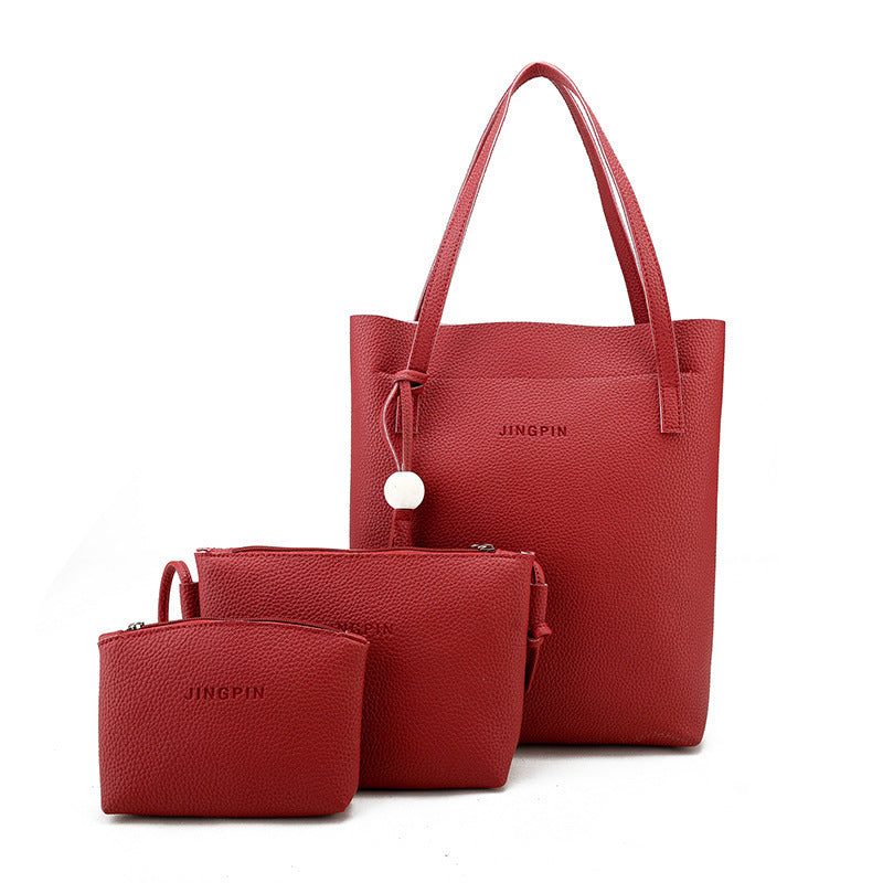Women's shoulder bag three-piece set
