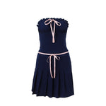 Women's Fashion Two-piece Suit Off-shoulder Tube Top