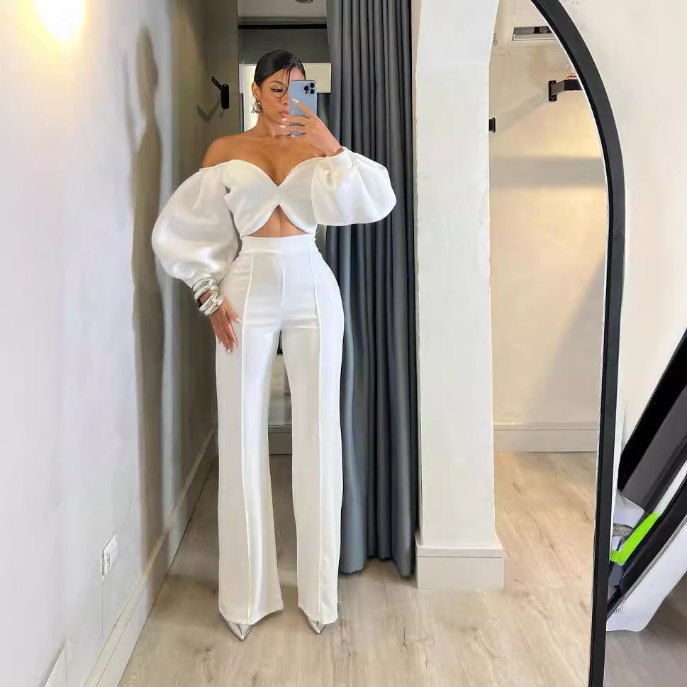 Fashion Casual Slim Fit Temperament Twinset Women