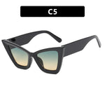 Large Frame Cat Eye Simple Sunglasses
