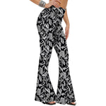 Palazzo Print Pants For Women Flare Leggings - Casual Boho Wide Leg Yoga Pants