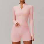 Zipper Tight Running Top Breathable