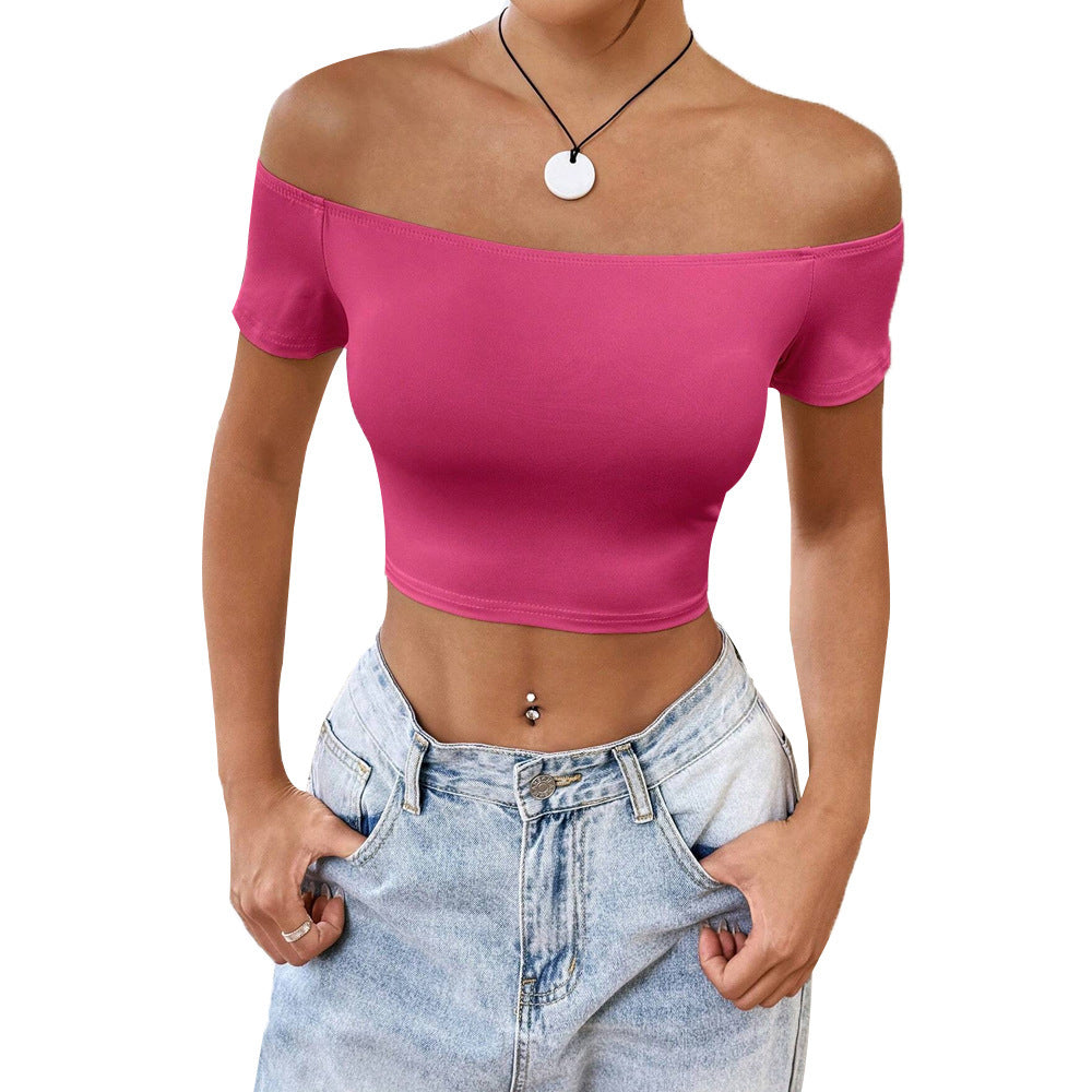 New Off-the-shoulder Short Top For Women