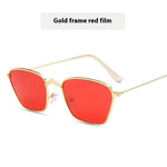 Personality Fashion Metal Small Square Box Ocean Lens Sun Eye