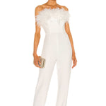 Autumn Satin Women'S Clothing White Jumpsuit Women Custom