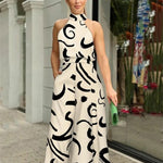 White Jumpsuit Women Sleeveless Plus Size Wide Leg Long Pants