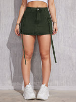 Fashion Personality All-matching Jeans Short Skirt For Women