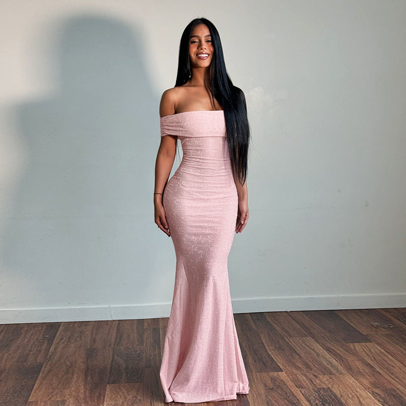 Fashion Personality Off-shoulder Dress Women