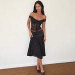 Fashion Personality Off-shoulder Lace Tight Women