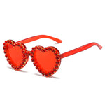 Fashionable All-match Peach Heart Sunglasses For Women