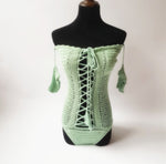 European And American Summer Off-shoulder One Piece Swimsuit