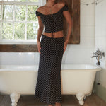 Off-shoulder Slim Fit Fashion Temperament Skirt Suit