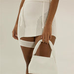 Women's Fashion Wrap Chest Vest Package Hip Skirt Set