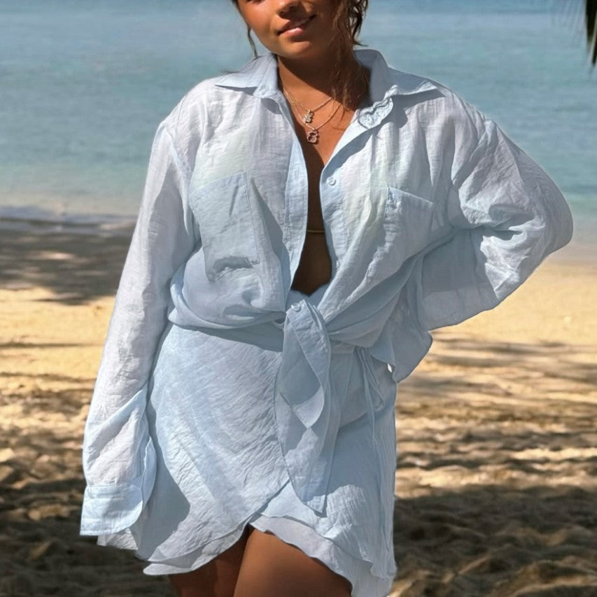 Beach Sun Protection Shirt Beach Vacation Suit