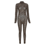 Fashion Sexy Slim Back Zipper Casual Jumpsuit