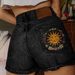 Leisure Commute Style Shorts Denim Women