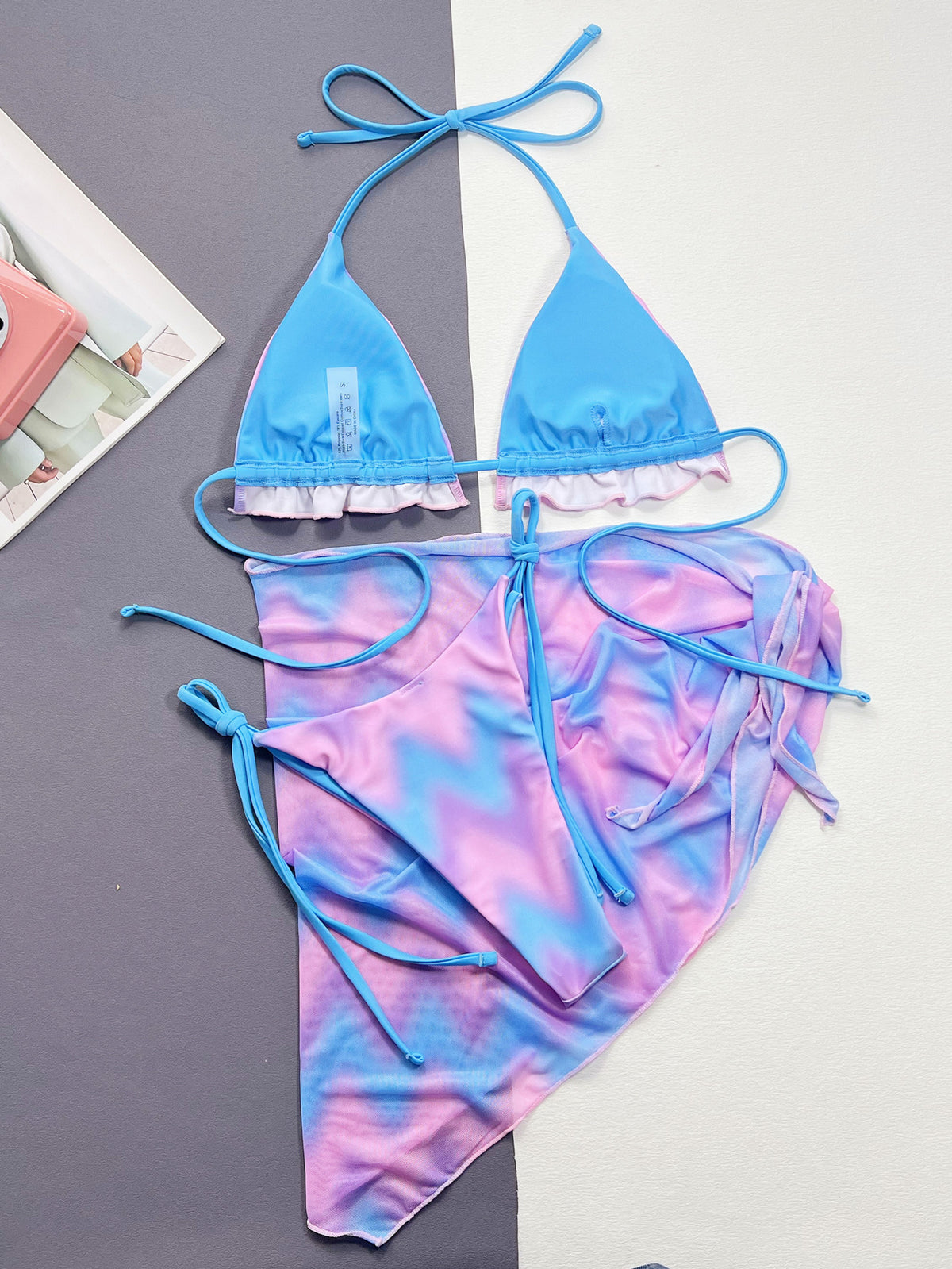 Women's Split Tie-dye Swimsuit Bikini