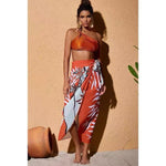 Push Up Bikini High Waist Split Swimsuit Chiffon Dress