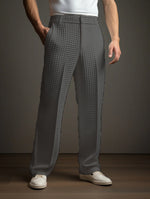 Casual Versatile Business Straight Men's Fashion Waffle Suit Pants