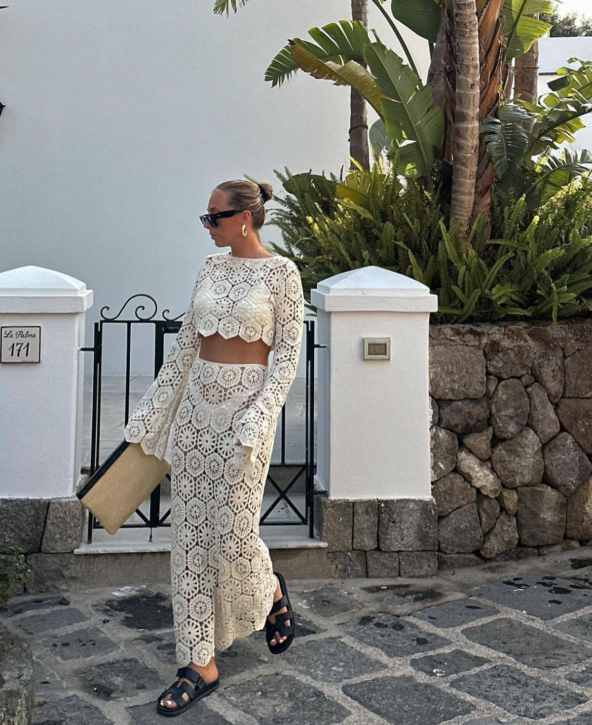 Women's Fashion Vacation Style Hip Skirt Suit