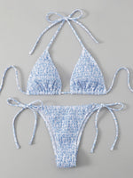 Women's Fashion Simple Split Bikini Swimsuit