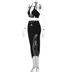 Night Club Style Bandeau Skirt Two-piece Set Fashion Suit Women