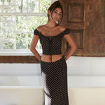 Off-shoulder Slim Fit Fashion Temperament Skirt Suit