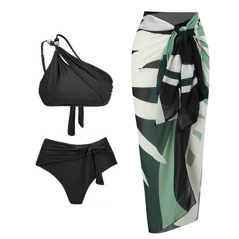 Push Up Bikini High Waist Split Swimsuit Chiffon Dress