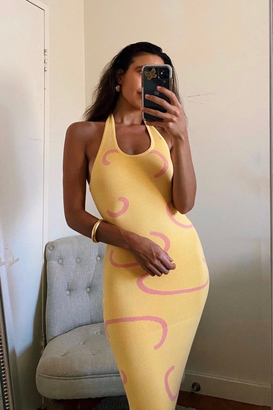 Tight Knit Over-the-knee Dress