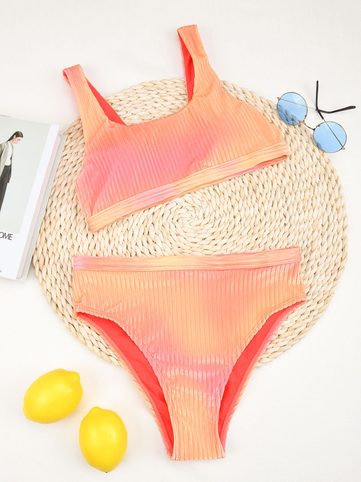 Sexy Bikini High Waist Split Ladies Swimsuit