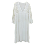 Vacation One-piece Long Skirt Bikini Swimsuit Cover Top