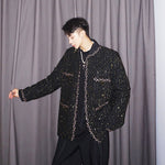 Multi-Pocket Suit Men's Round Neck Casual Suit