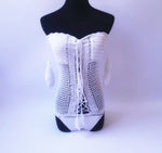 European And American Summer Off-shoulder One Piece Swimsuit