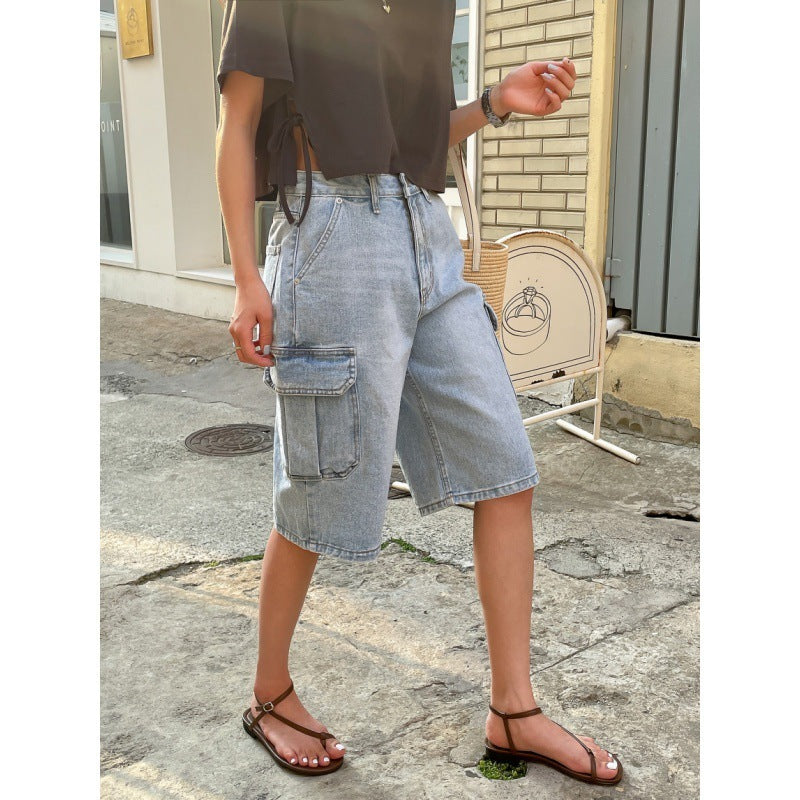 Cool And Chic Casual Denim Overalls