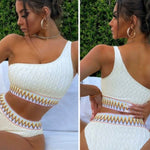 Split High Waist Bikini Women's Swimsuit