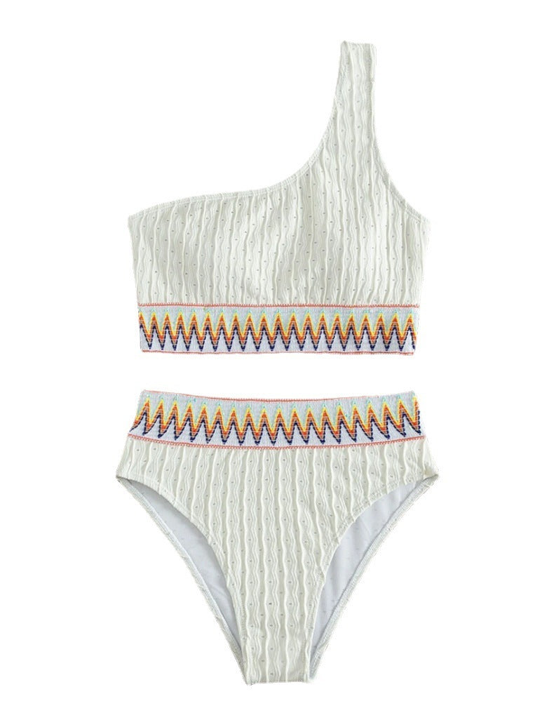 Split High Waist Bikini Women's Swimsuit