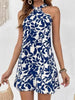 Floral Print Sleeveless Mini Dress