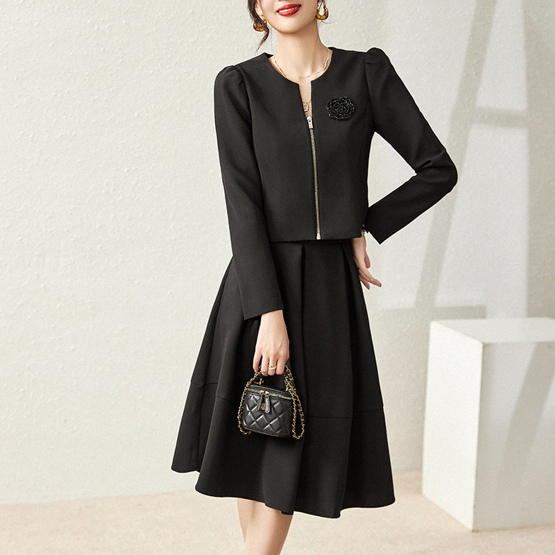 Hepburn Style Skirt Two Piece Set
