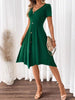 V-Neck Short Sleeve Dress